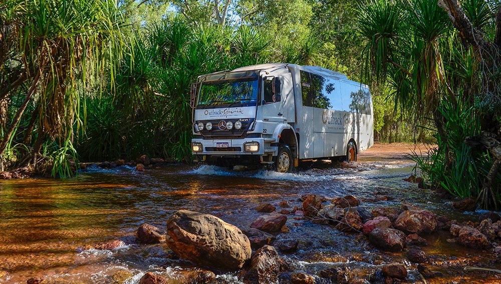 Luxuriously appointed 4WD Mercedes-Benz vehicles help guests travel Arnhem Land in comfort and style