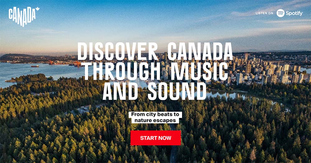 Sounds like Canada: Destination Canada teams up with Spotify to soundtrack travel inspo