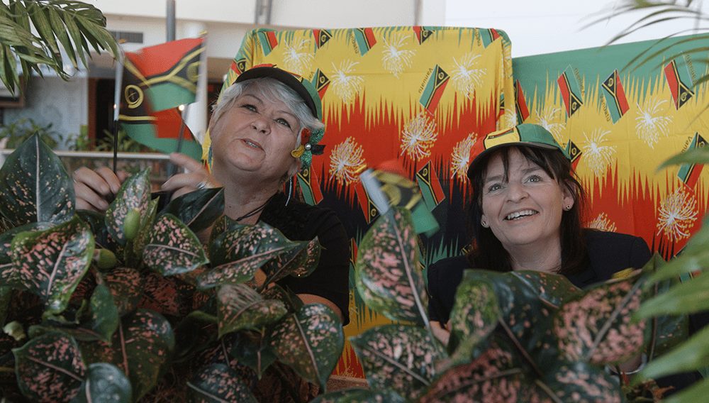 Donna and Lisa Air Vanuatu