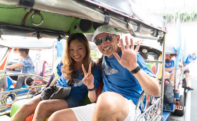 CT Partners build a Connected Community in Thailand 4 On a tuk-tuk