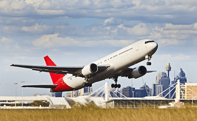 Taking off in Sydney