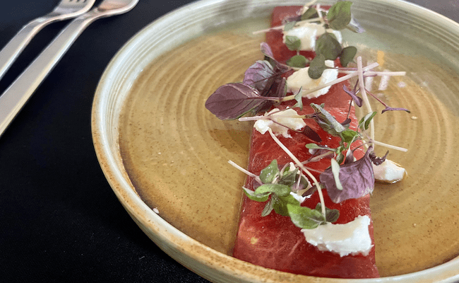 Luke’s Table at the Pylon Lookout: A restaurant review (not all about the food) 6 Watermelon sashimi