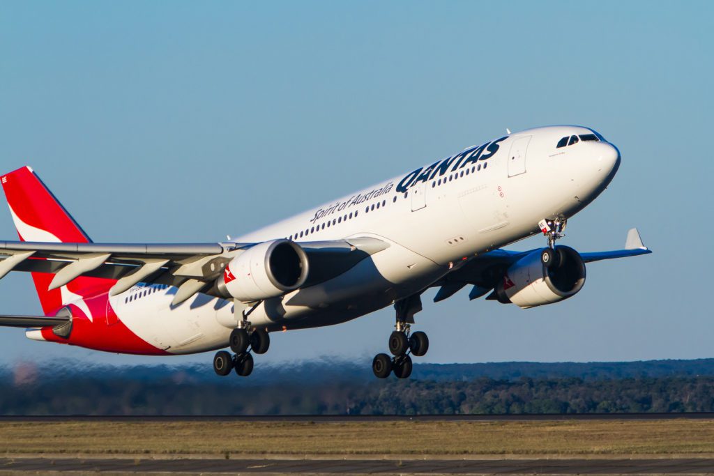 Qantas takeoff