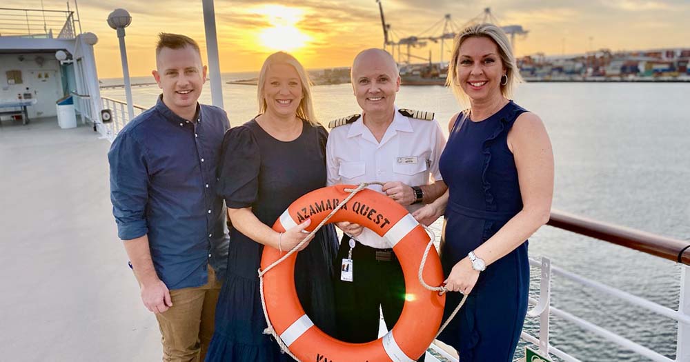 Return Quest: Azamara's back to Australia with a warm WA welcome