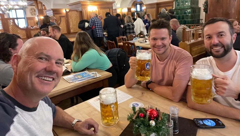 FCTG advisors embark on a festive famil in Germany with Avalon Waterways 4 Lunch at Hofbrauhaus in Munich