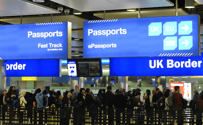UK Passport control