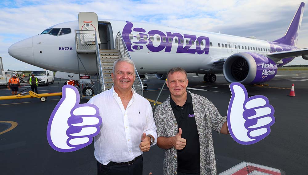 Bonza SCA CEO Tim Brodie and Bonza CEO Tim Jordan