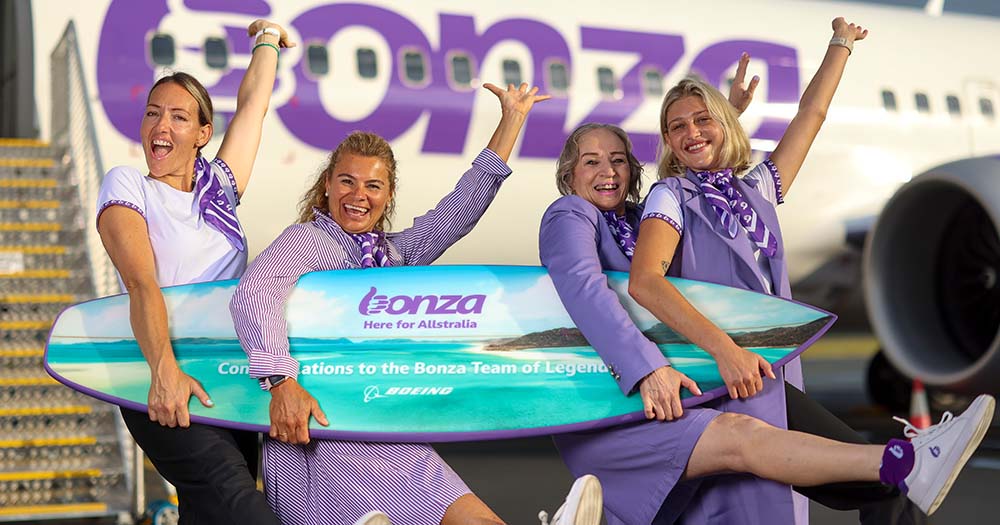 Bonza airline crew