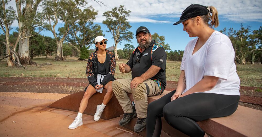 First Nations expertise at Wilpena Pound on Intrepid Journey’s Flinders Ranges Explorer journey