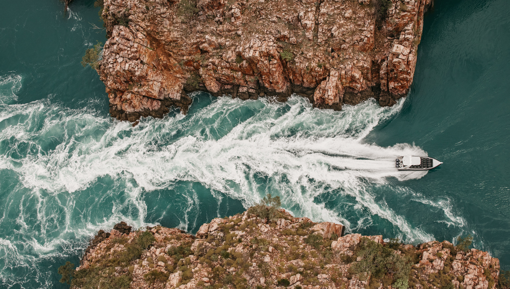 120734-56 Enjoy the Horizontal Falls by speed boat & seaplane! ©Tourism Western Australia/Jarrad Seng