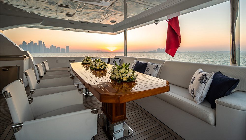 The Meteor is a 121ft (37m) luxury yacht available for Private Charter. Hosting up to 16 guests in comfort and with all the facilities you would expect, including a Jacuzzi.