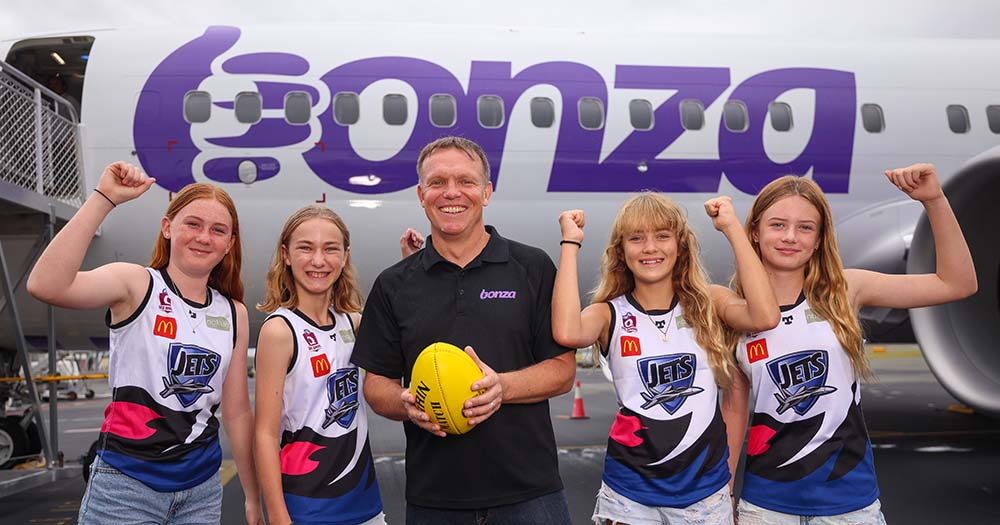 Good leg! Bonza boots the goal of first Melbourne-bound flight