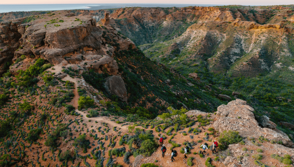 Traverse the spectacular gorges of Cape Range National Park with Trek Ningaloo. ©Tourism Western Australia