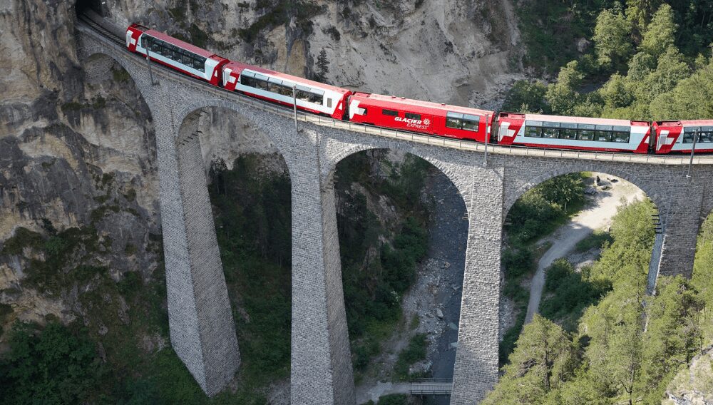 The Glacier Express, Switzerland. Credit: Railbookers