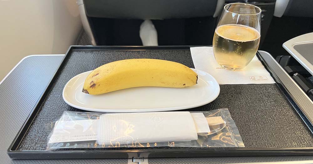 Bananas! Airline food fail for un-a-peeling inflight vegan meal