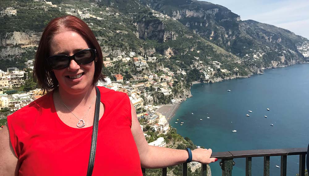 HLO Rebecca Italy look out stop between Sorrento and Positano Italy 2018