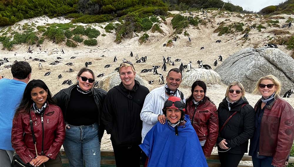 South African Tourism & Virtuoso send Aussie agents on safari for wildlife & wine time 3 SA Tourism The Wine Lovers meeting the African Penguins at Boulders Beach