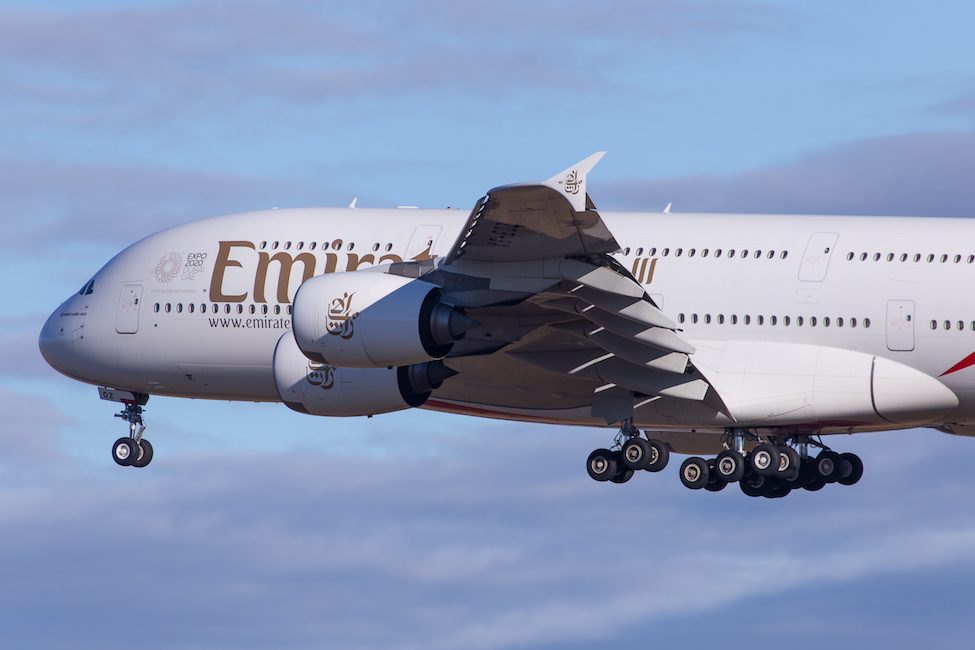 Emirates Airbus A380.
