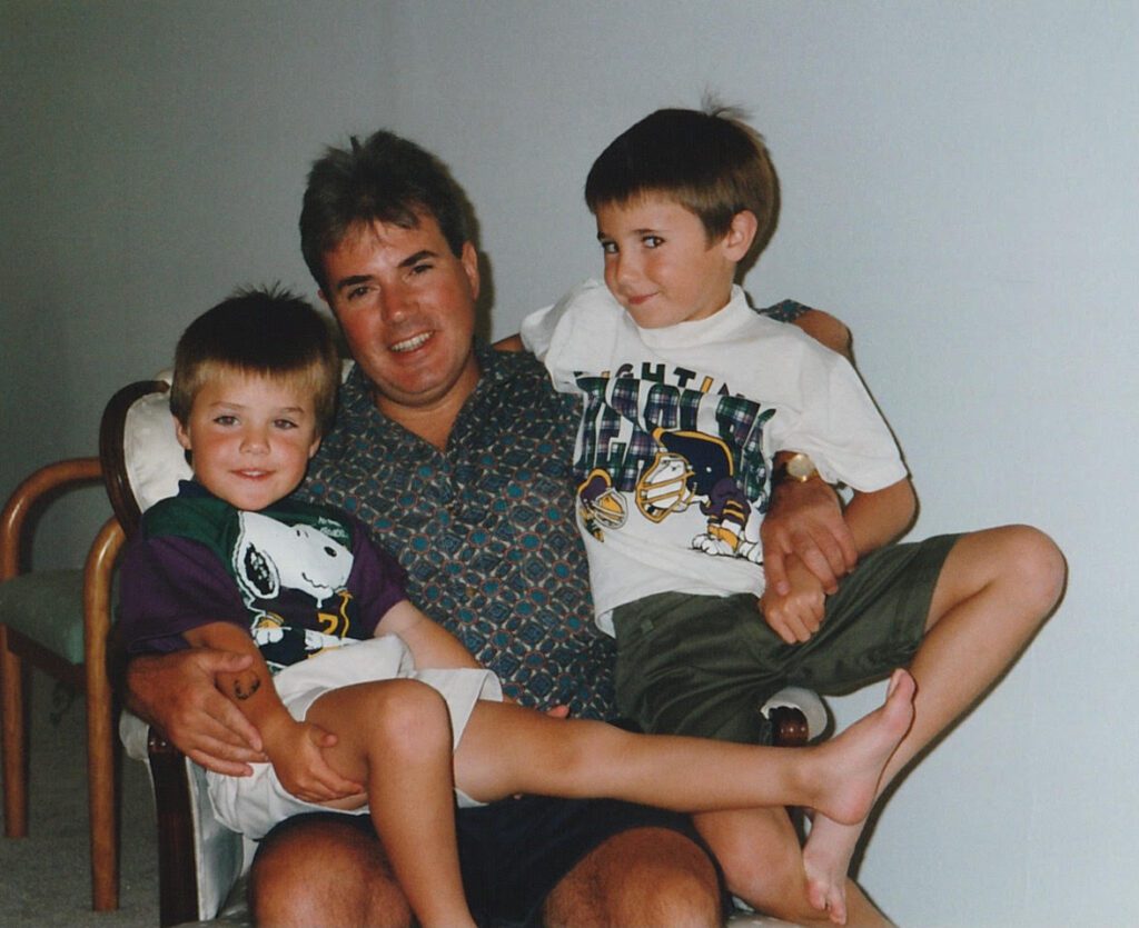 TRIBUTE: Farewell to travel industry legend Chris Petty 1 Chris with his two sons