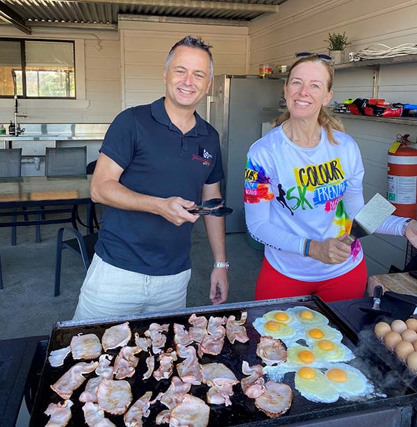 TravelManagers & Hoot Holidays take time out on rural team retreat 1 2. Tanyu Cilek and Alison Banks