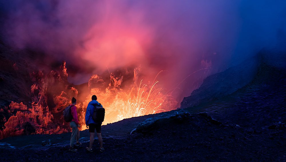 Don't miss the awesome fireworks from mother nature on Mt Yasur on Tanna Island ©Vanuatu Tourism Office