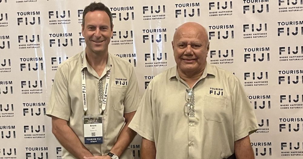 Tourism Fiji CEO Brent Hill (left) with Deputy PM