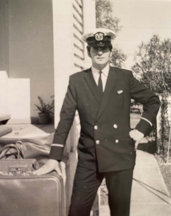 Disembarking after 53 years: Air NZ veteran flight attendant retires aged 74 1 Air NZ Ron Twine 1970s