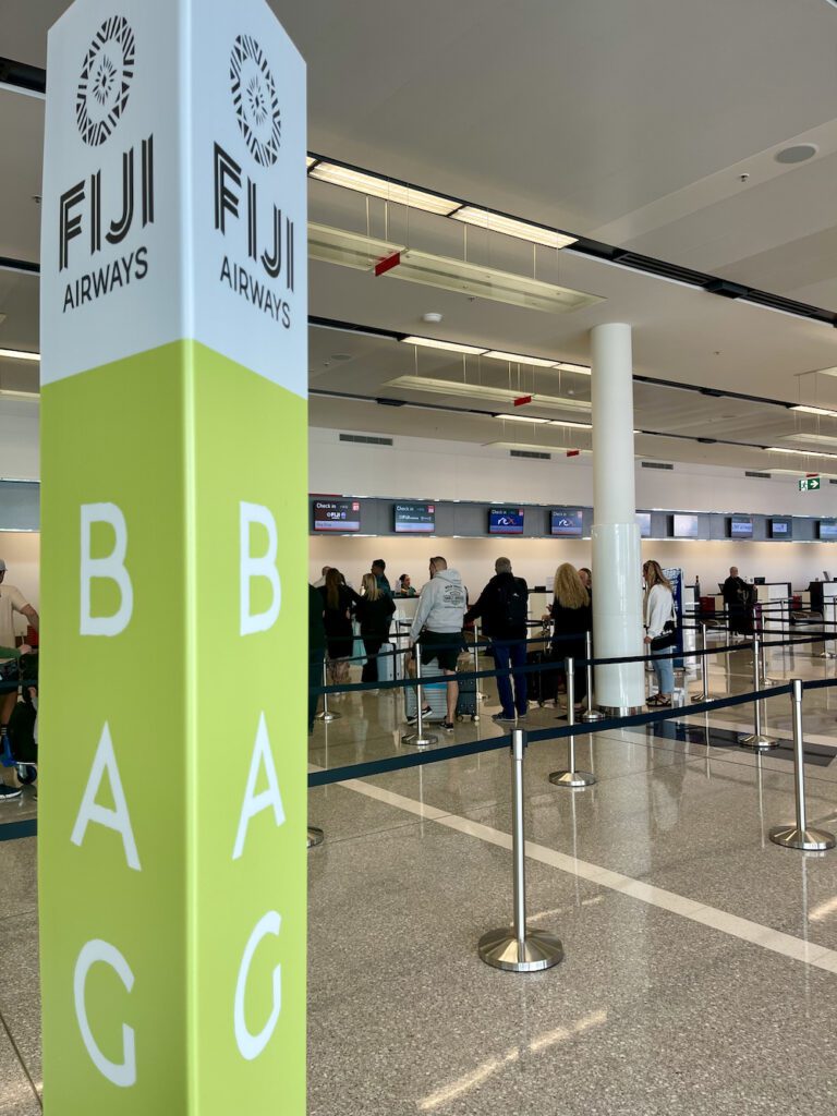 Fiji Airways check-in Canberra