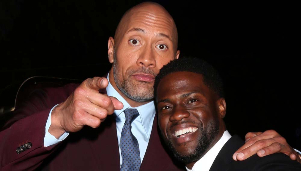 FCTG Global Gathering 2023 celeb predictions: Who’s going to Bali? 4 GG The Rock Kevin Hart Kathy Hutchins shutterstock 773407177