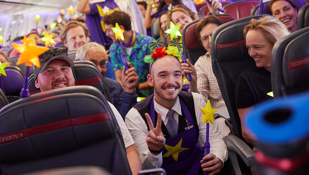 Virgin Australia’s Starlight flight to Hamilton Island grants 13,000th wish 2 VA Starlight Happiness Island flight crew