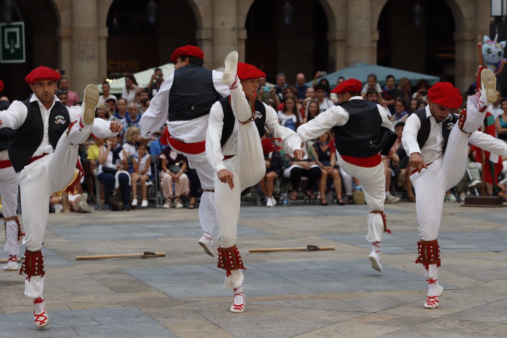 A Basque folk dance exhibition in Bilbao, Spain. Entire Travel