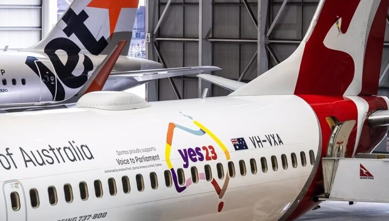 Qantas Group unveils ‘YES23’ vote aircraft to support Voice to Parliament