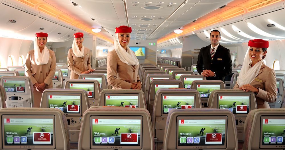 emirates economy class a380