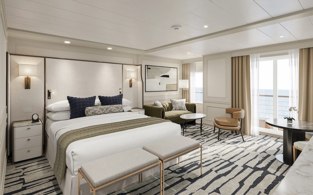 Oceania Cruises Penthouse Suite on Riviera. 