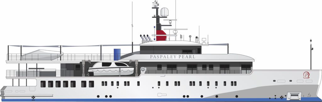 A rendering of the new PONANT vessel.