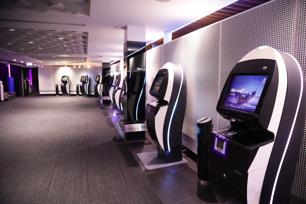 Air New Zealand's new premium check-in area at Auckland Airport.