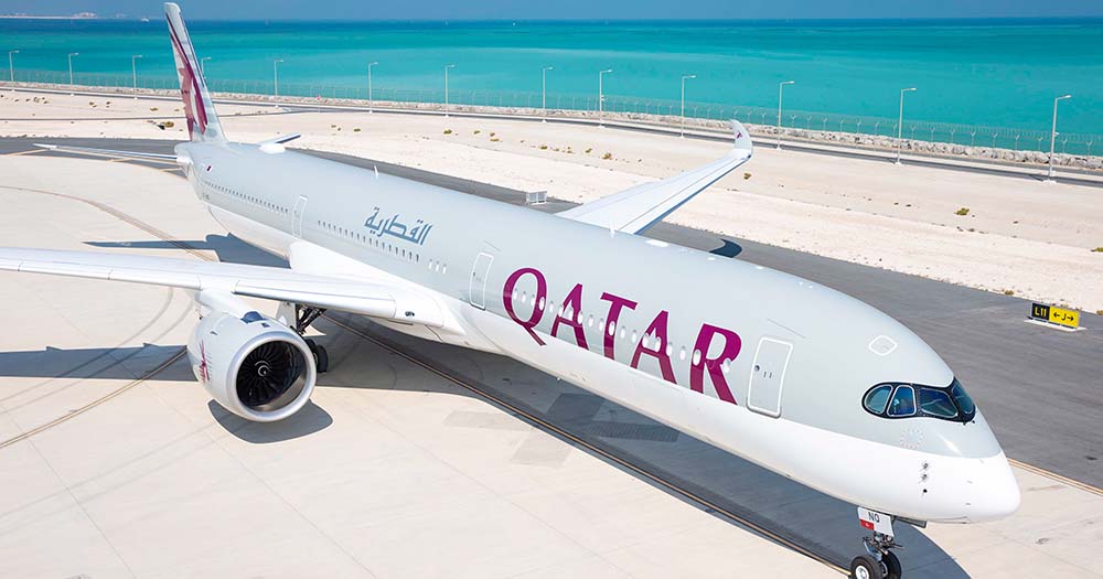 Qatar Airways was the world's third most punctual carrier. airlines