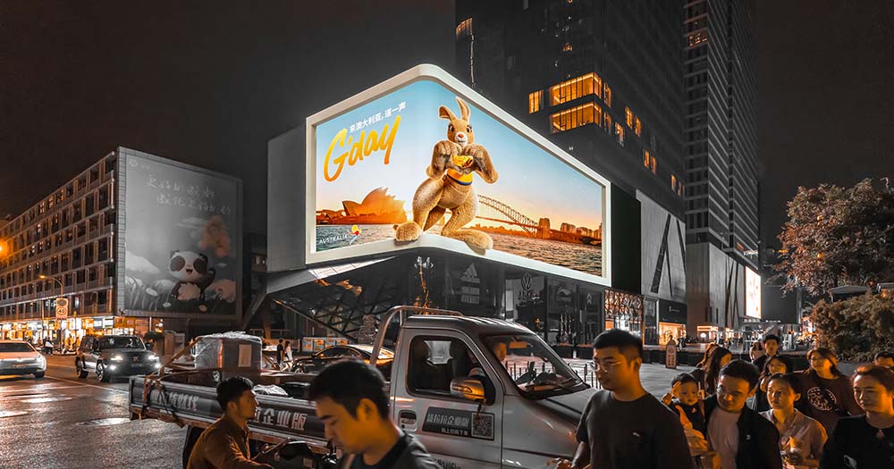 Tourism Australia’s 'Come and Say G’day' campaign turns one with global billboard blitz