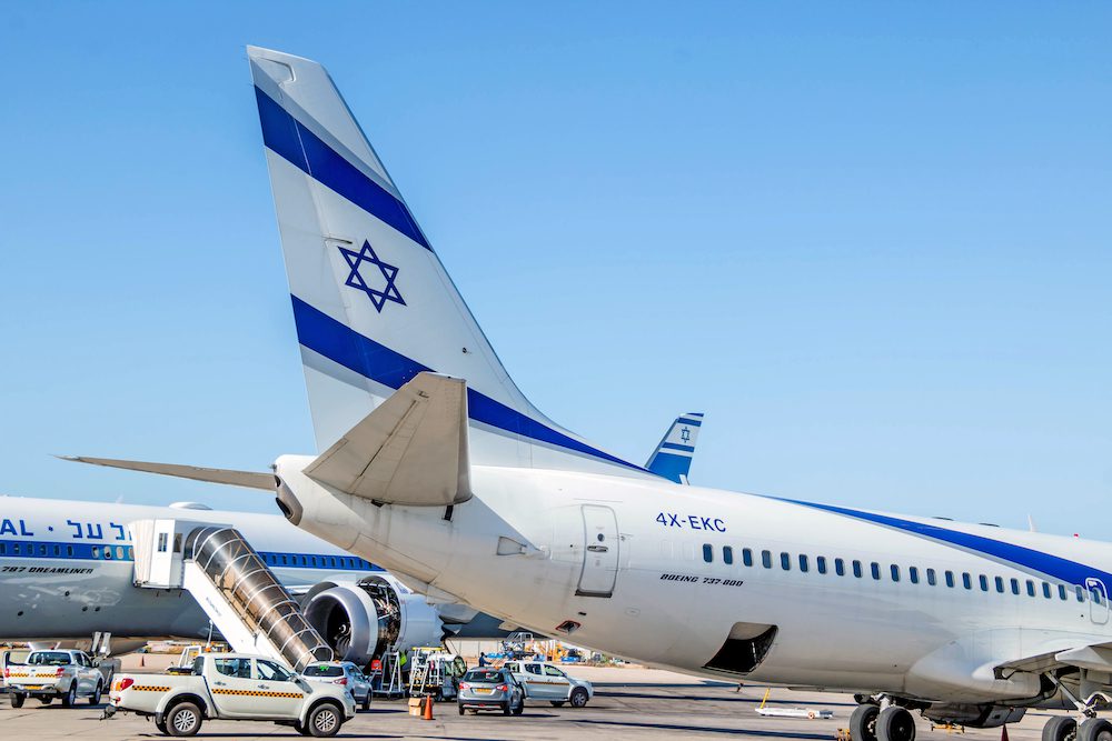 An El Al jet at Ben Gurion Airport. Israel