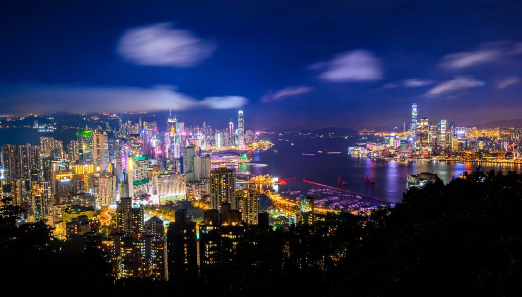 Catch the Symphony of Lights from Victoria Peak
