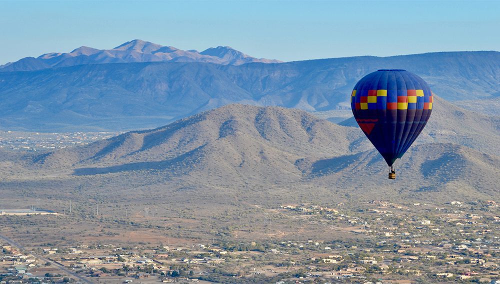 Take to the skies in a hot air balloon to witness the truly majestic beauty and appeal of the National Grand Canyon, Arizona