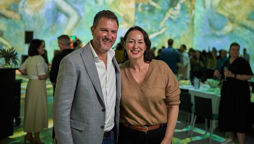 Brett Mitchell and Yvette Thompson at The Intrepid Adventure Summit in Melbourne