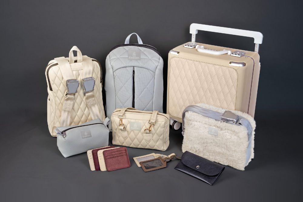 Emirates upcycled luggage collection