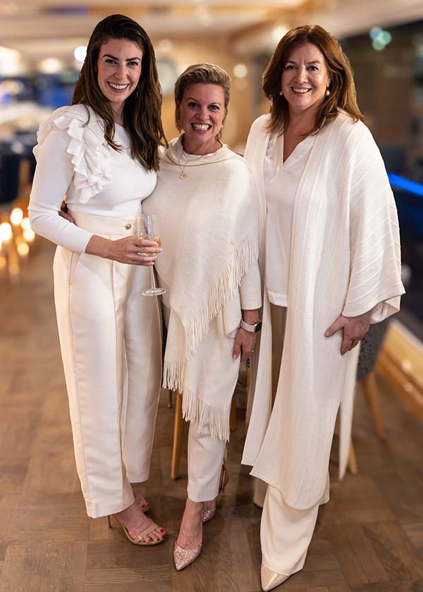 FCTG Allie Sparr Global Head of Brand and Marketing with Elsa McLean from Regent Seven Seas Cruises and Jacinta McEvoy from Lindblad Expeditions on the first night 1