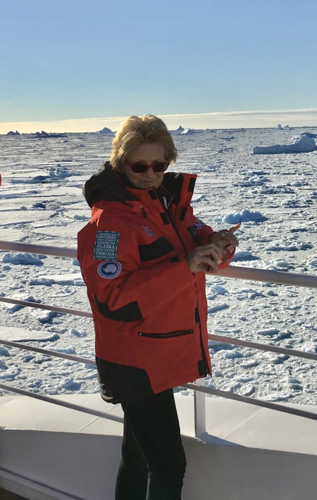 Sally Macmillan in Antarctica