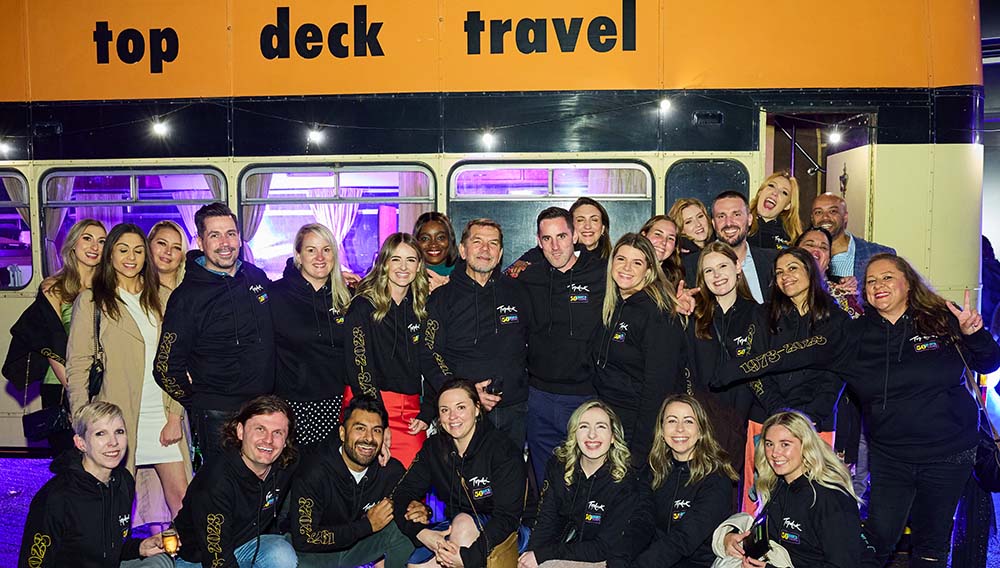 Topdeck 50th trip group London