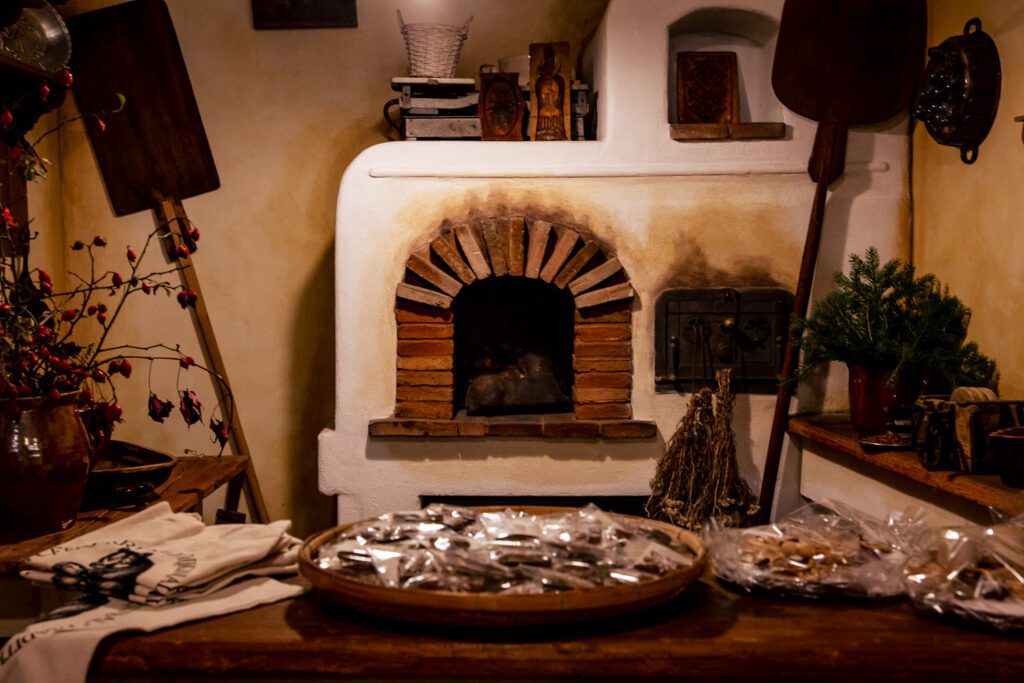 Historic pernicky baking oven at Cesky Krumlov Original