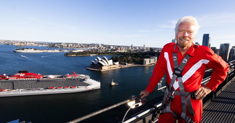 Virgin Voyages is here: Sydney says ahoy to Resilient Lady and Sir Richard Branson.