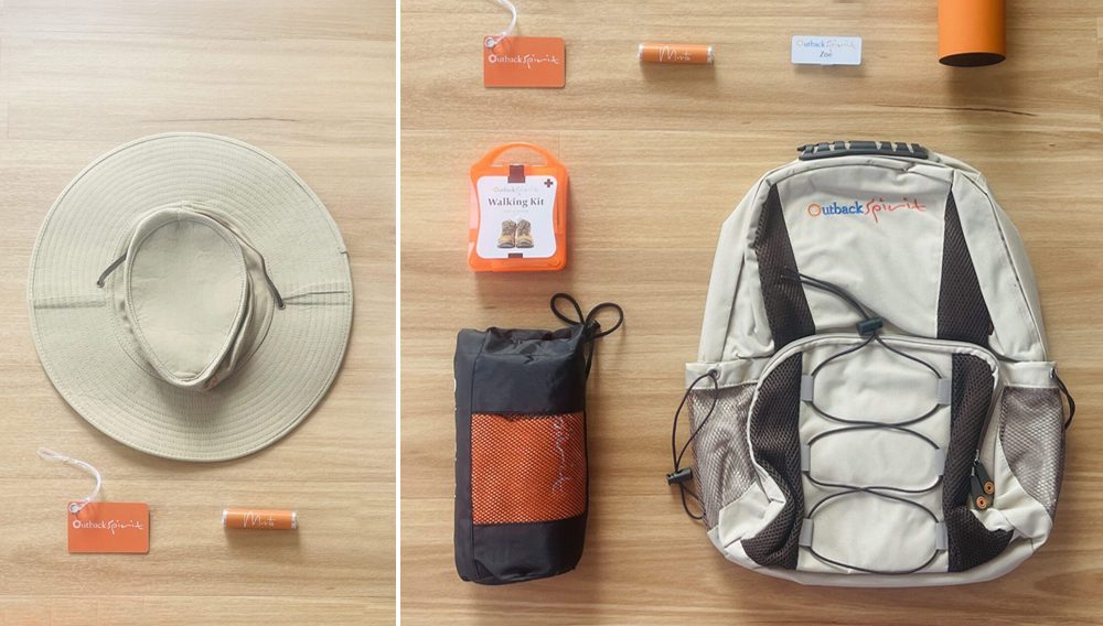 8 ways to use travel math to get more travel in 2024/25 8 Outback Spirit generously give first-timers this goodie-filled Explorer Pack. ©Zoe Macfarlane