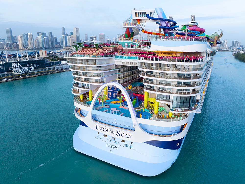 Royal Caribbean's Icon of the Seas make a splash in Miami